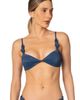 KIBYS KIBYS Sacred Sun Luxe Shimmer Praia Triangle Bralette Top - 1
