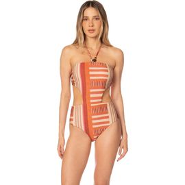 KIBYS KIBYS Sunset Bazaar Stripes Print Rocky Trikini One Piece
