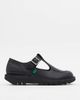 Kickers Kickers Kick T flat leather t-bar shoes in black - 3