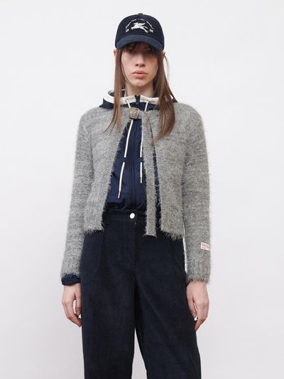 Kijun Belted Cardigan Grey