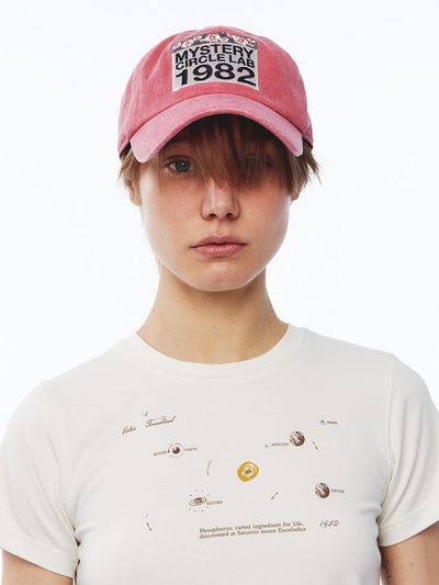 Kijun Bio-washed Cotton Unisex Cap [RED]