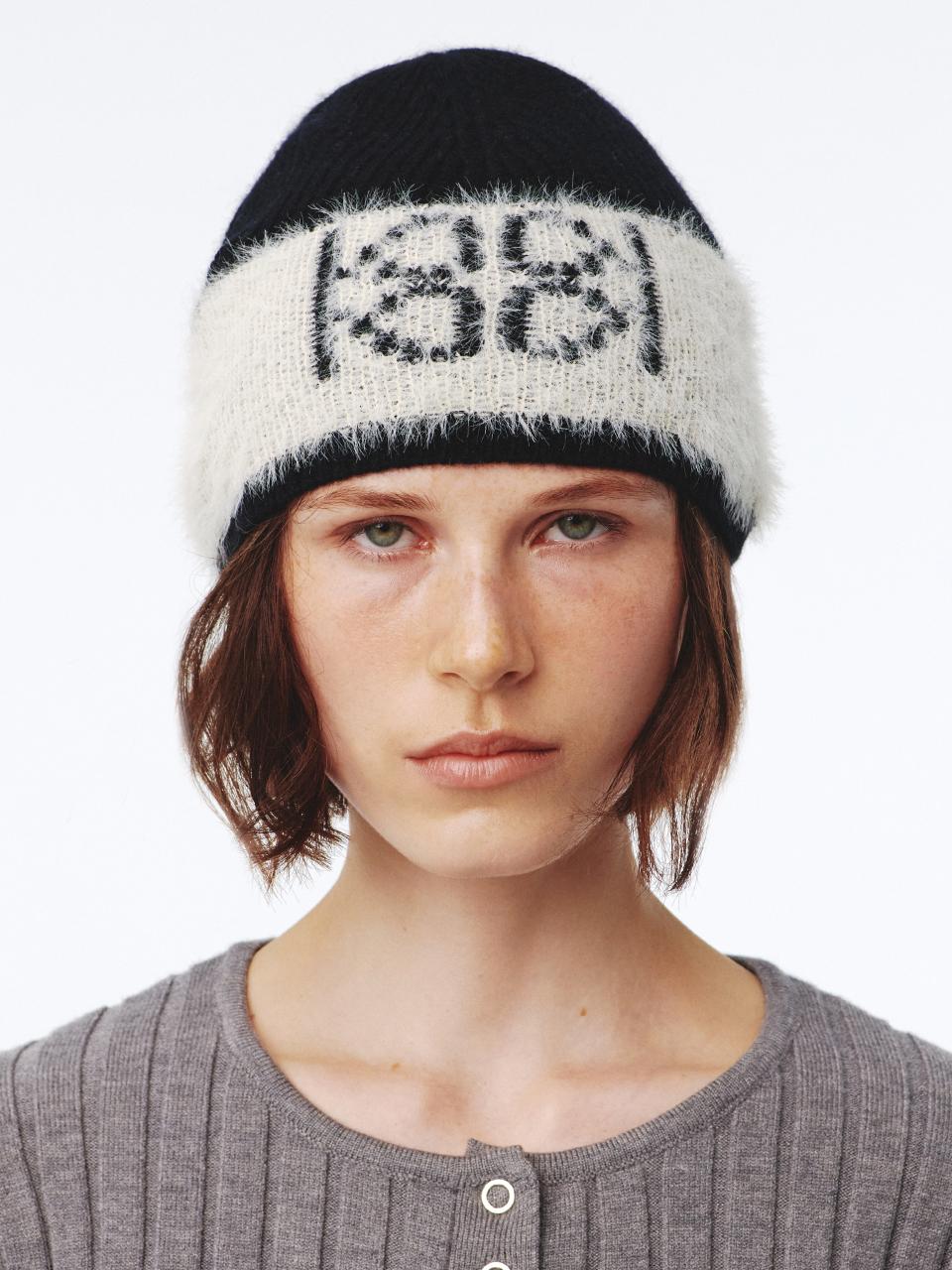 Kijun Emblem Knit Beanie UNISEX Black