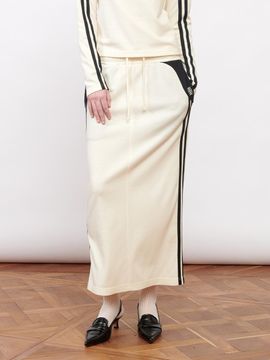 Kijun Football Jersey Maxi Skirt Black