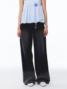 Kijun High Rise Relaxed Fit Jeans [Black]