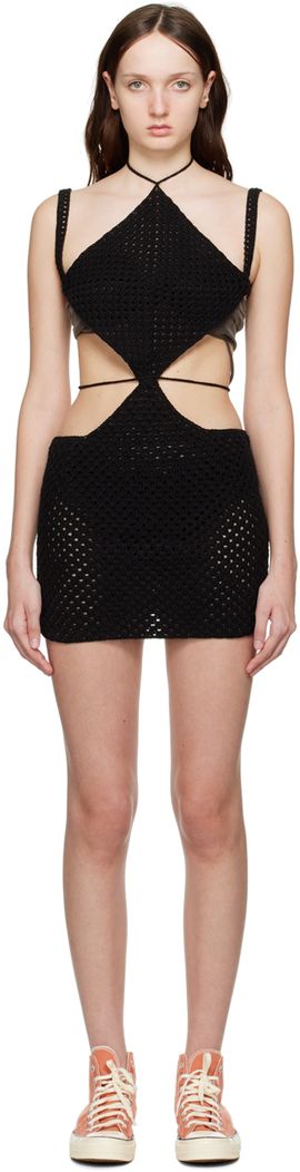Kijun Kijun SSENSE Exclusive Black Diamond Minidress