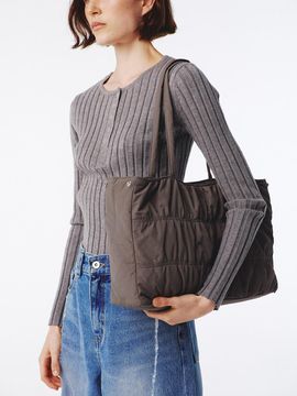 Kijun Macaron Bag Large Taupe