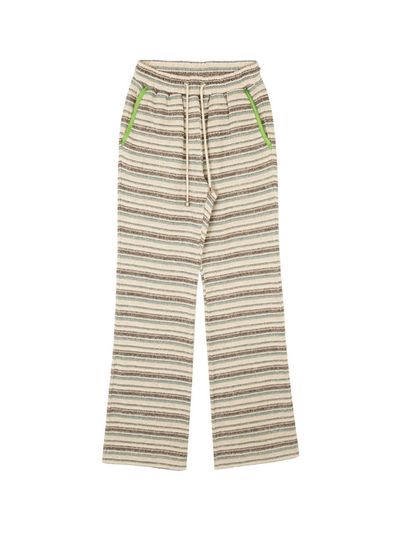 Kijun Stripe Knit Pants Green Stripe