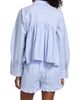Kika Vargas Women's Ambika Striped Cotton-Blend Peplum Shirt - 5