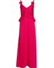 Kika Vargas Women's Bel Ruffled Satin Maxi Dress - 1