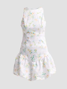 Kika Vargas Women's Birgit Pastel Meadow Taffeta Mini Dress