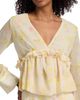 Kika Vargas Women's Cynthi Peony Chiffon Blouse - 6