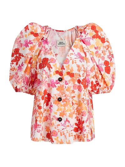 Kika Vargas Women's Harpa Floral Cotton Top