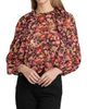 Kika Vargas Women's Hitomi Floral Chiffon Linen Top - 3