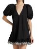Kika Vargas Women's Kimberly Lace-Trim Stretch-Cotton Minidress - 3