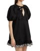 Kika Vargas Women's Kimberly Lace-Trim Stretch-Cotton Minidress - 4