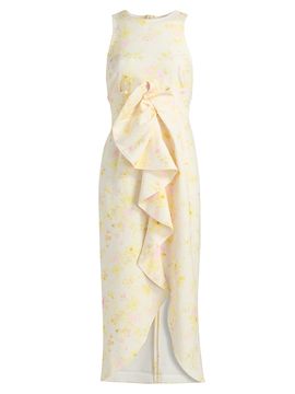 Kika Vargas Women's Liv Peony Ruffle Midi-Dress