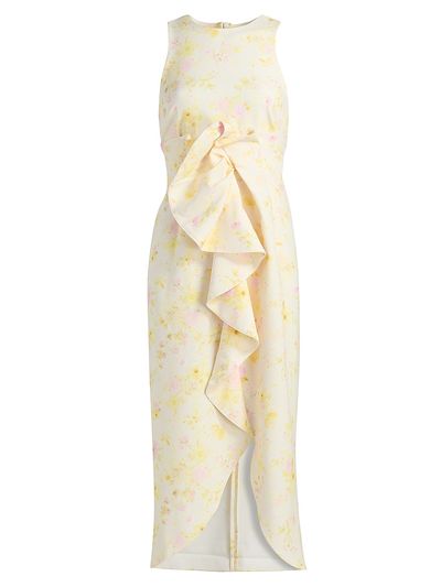 Kika Vargas Women's Liv Peony Ruffle Midi-Dress