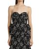 Kika Vargas Women's Tasha Floral-Embroidered Cotton Bustier Top - 3