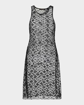 Kiki De Montparnasse Diamond-Embroidered Sheer Midi Dress