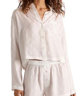 Kiki De Montparnasse Kiki De Montparnasse Handcuff Jacquard Cropped Ls Shirt