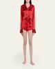 Kiki De Montparnasse Kiss-Print Silk Lounge Shorts - 2