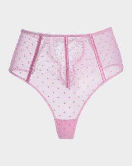 Kiki De Montparnasse Merci Beaucoup High-Rise Lace Thong