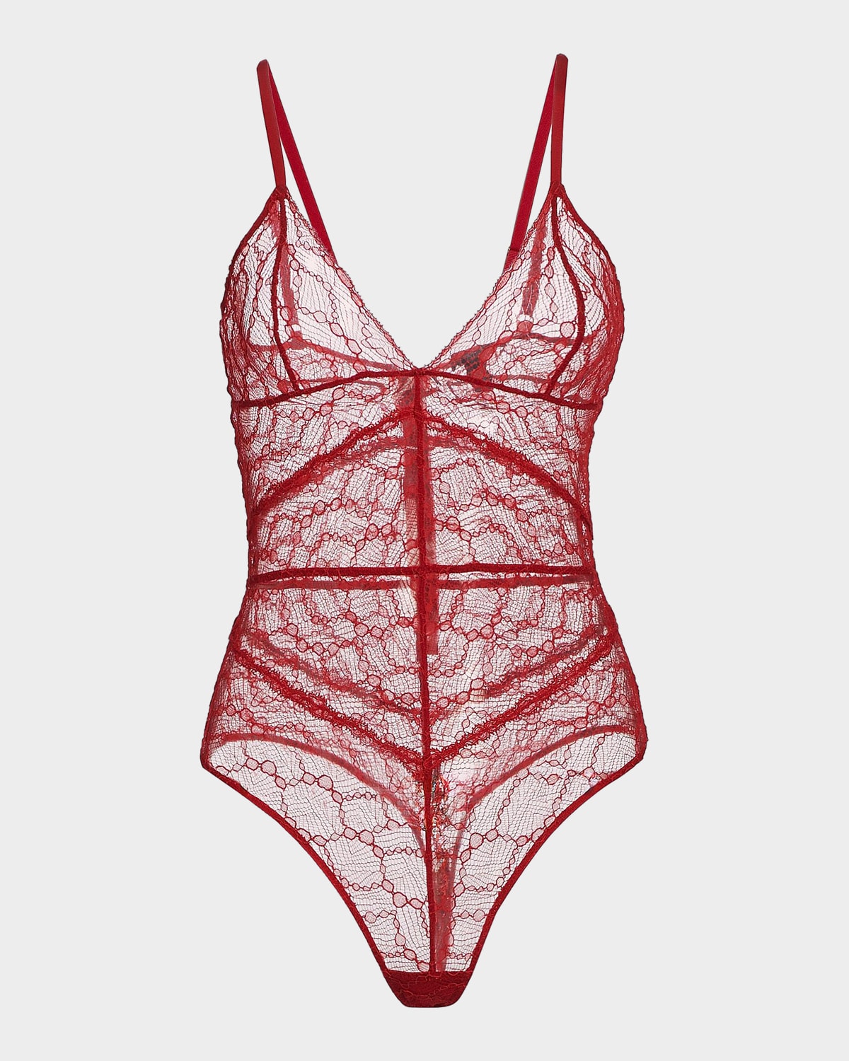 Kiki De Montparnasse Mon Cheri Sheer Lace Bodysuit