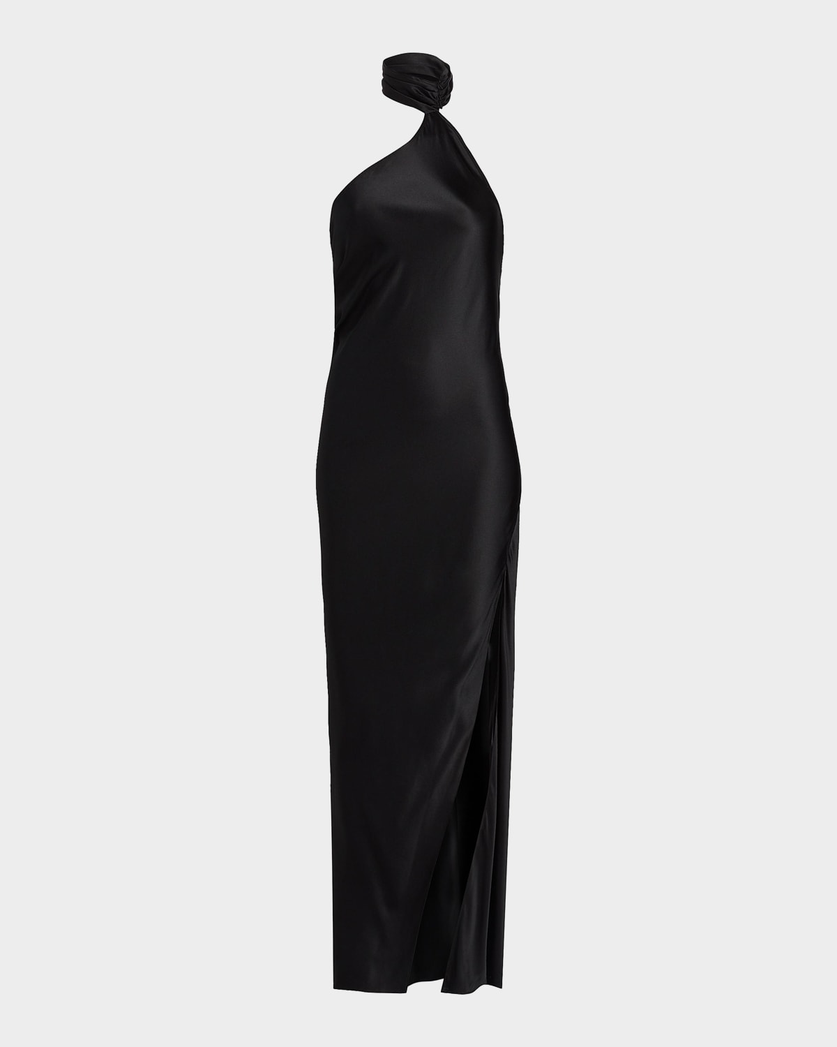 Kiki De Montparnasse Soie Asymmetrical Halterneck Gown