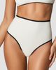 Kiki de Montparnasse Women's Contraste High-Waisted Bikini Bottom - 2