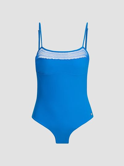 Kiki de Montparnasse Women's Inset Lace One-Piece Swimsuit