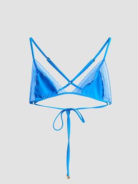 Kiki de Montparnasse Women's Inset Lace String Bikini Top