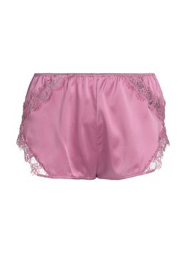 Kiki de Montparnasse Women's Lace-Trim Silk-Blend Tap Shorts