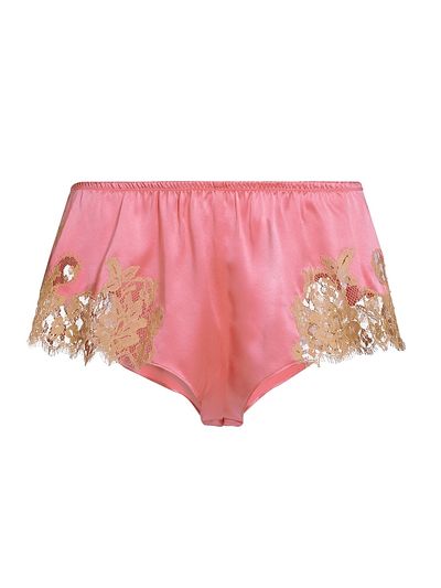 Kiki de Montparnasse Women's Loungewear Orchid Lace-Trimmed Shorts