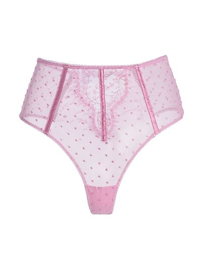 Kiki de Montparnasse Women's Merci Beaucoup Laced High-Waisted Thong