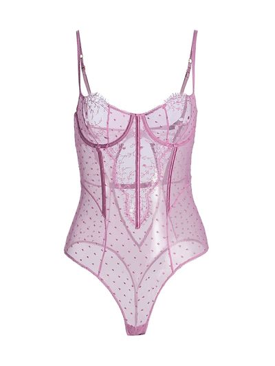 Kiki de Montparnasse Women's Merci Beaucoup Laced One-Piece Bodysuit