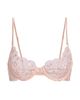 Kiki de Montparnasse Women's Rosette Embroidered Sheer Demi Bra - 1