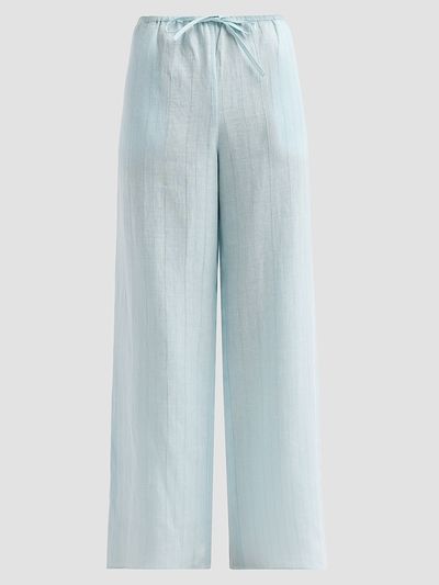 Kiki de Montparnasse Women's Sheer Cotton-Linen Stripe Pants