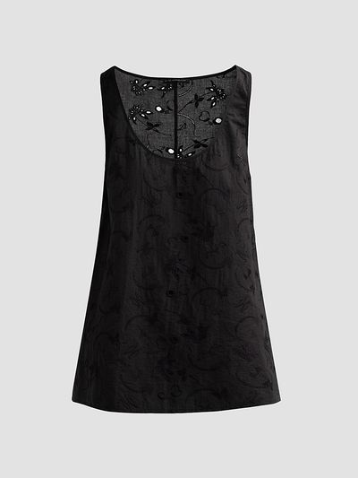 Kiki de Montparnasse Women's Simone Cotton Eyelet Mini Dress