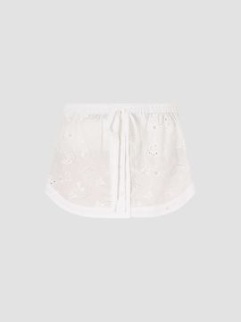 Kiki de Montparnasse Women's Simone Cotton Eyelet Mini Skirt