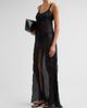 Kiki de Montparnasse Women's Smocked Silk Tie Maxi Gown - 4