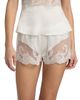 Kiki de Montparnasse Women's Voltaire Lace-Trim Stretch-Silk Shorts - 3