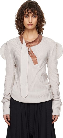 Kiko Kostadinov Kiko Kostadinov Beige Evelyn Blouse