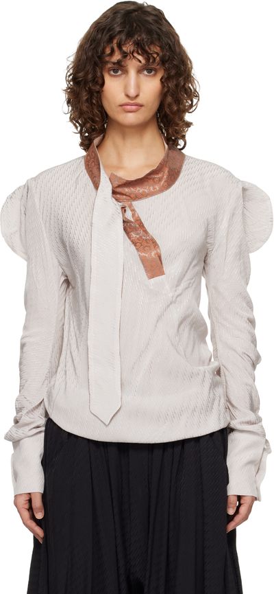Kiko Kostadinov Kiko Kostadinov Beige Evelyn Blouse