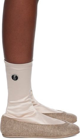 Kiko Kostadinov Kiko Kostadinov Beige Proxima Low Ballerina Boots