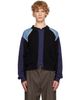 Kiko Kostadinov Kiko Kostadinov Black & Blue Munno Knit Cardigan - 1