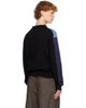 Kiko Kostadinov Kiko Kostadinov Black & Blue Munno Knit Cardigan - 3