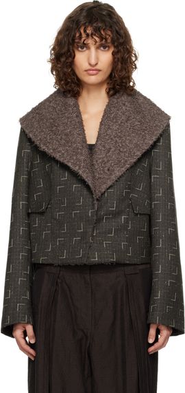 Kiko Kostadinov Kiko Kostadinov Black & Brown Mimi Jacket