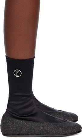 Kiko Kostadinov Kiko Kostadinov Black & Gray Proxima Low Ballerina Boots