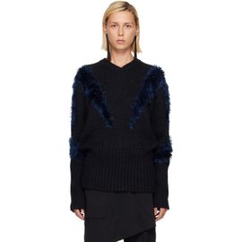 Kiko Kostadinov Kiko Kostadinov Black & Navy Macaw Sweater