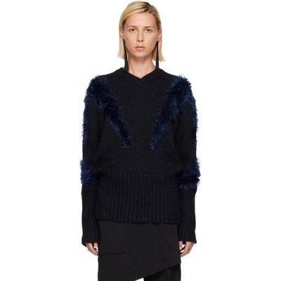 Kiko Kostadinov Kiko Kostadinov Black & Navy Macaw Sweater